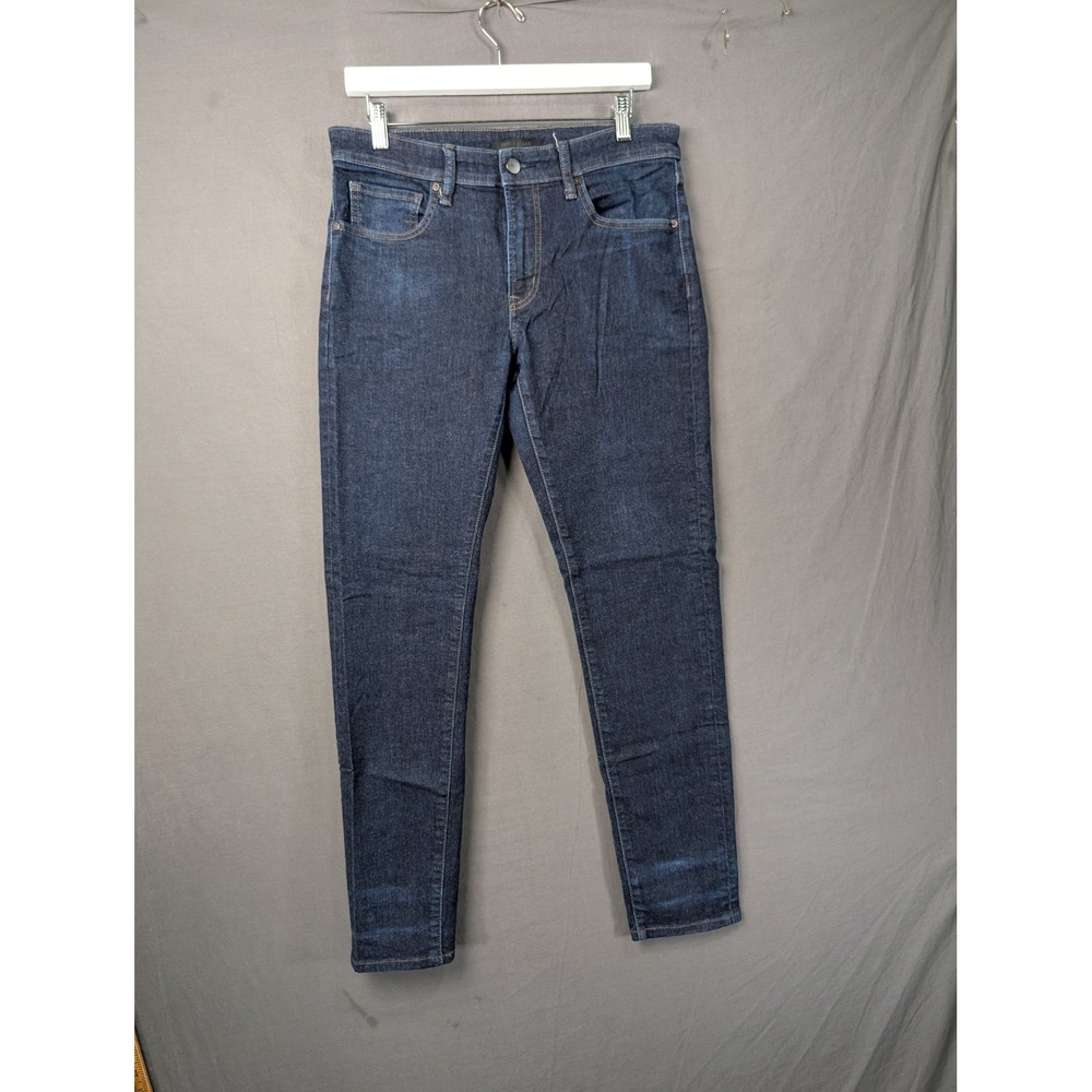 Uniqlo Jeans Mens 31x34 Dark Wash Slim Fit Stretch Denim 321-422360